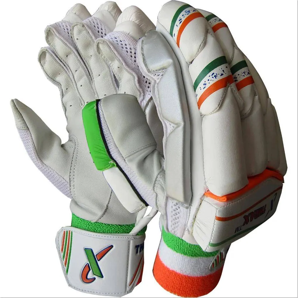 Thrax All In One Tri Colour Cricket Batting Gloves (Mens Size Right-Handed)