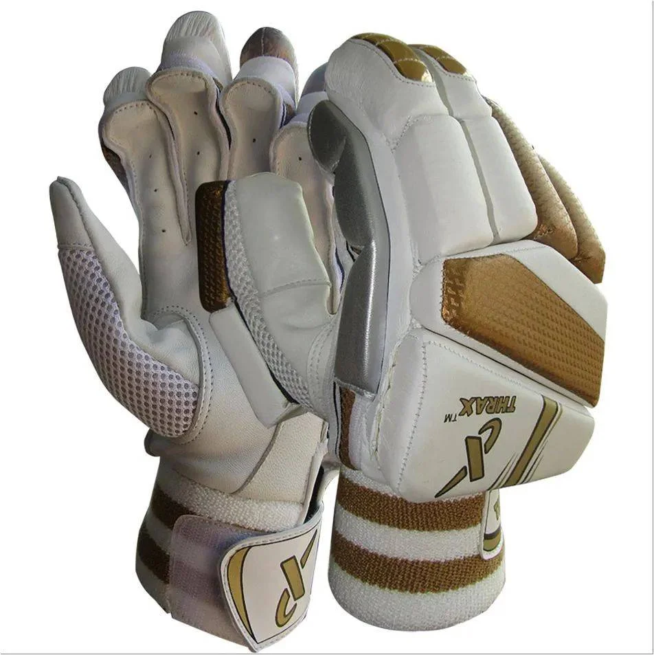 Thrax Gold Edition Cricket Batting Gloves (Mens Size Right-Handed)