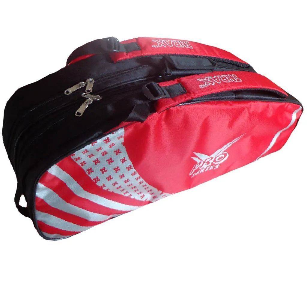 Thrax Pro series Badminton Kit Bag Red and Black
