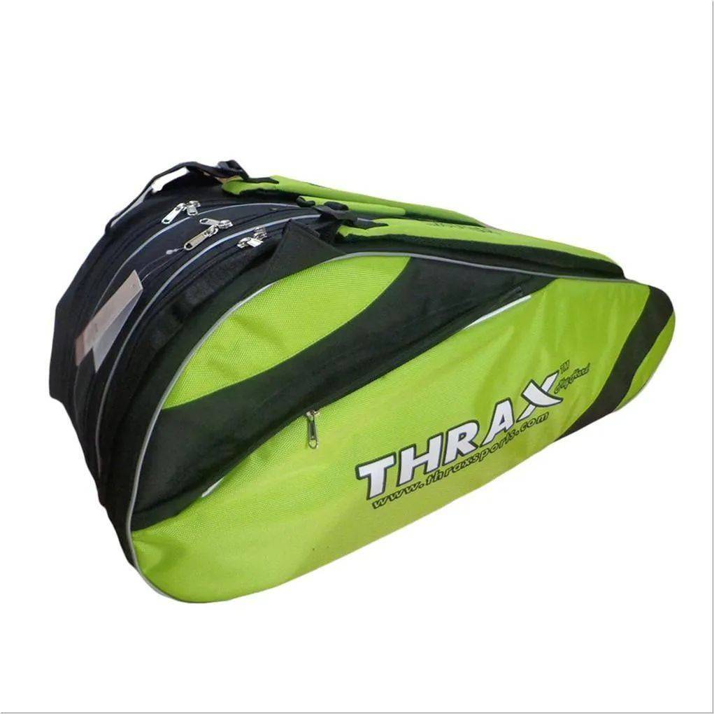 Thrax Edition Badminton Kit Bag Green and Black