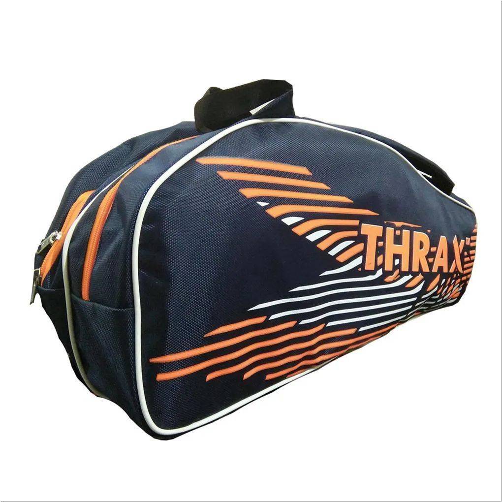 Thrax Smash Badminton Kit Bag Navy Blue and Orange