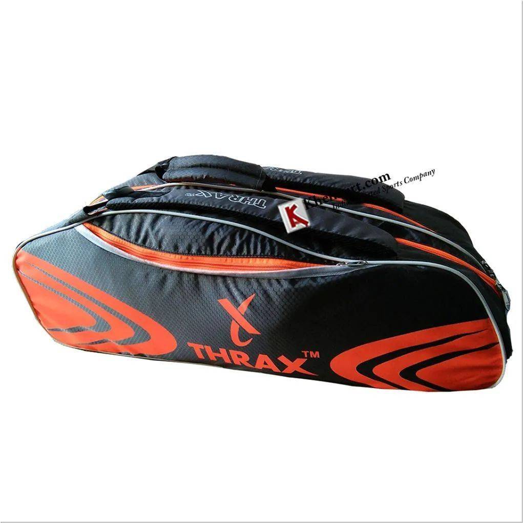 Thrax MX 01 Badminton Kit Bag Grey and Orange