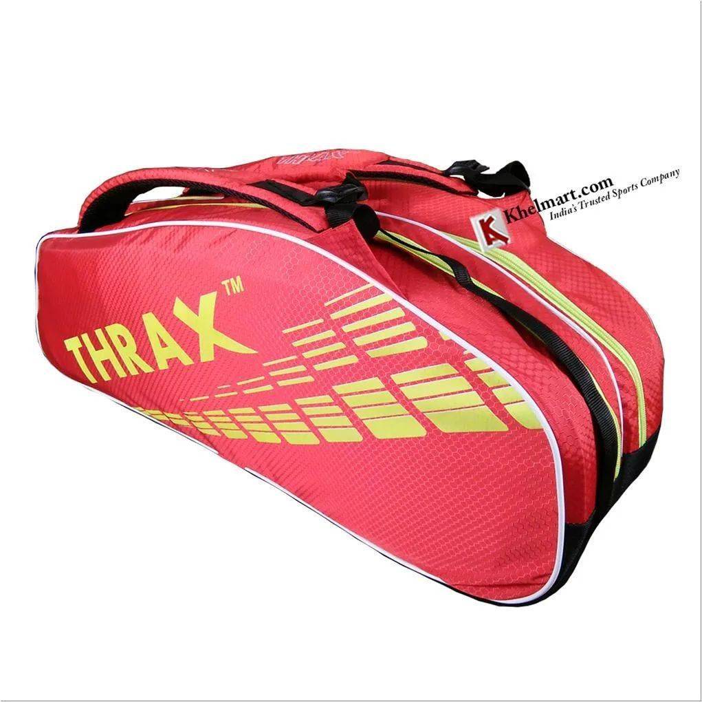 Thrax Revo Badminton Kit Bag Red and Black