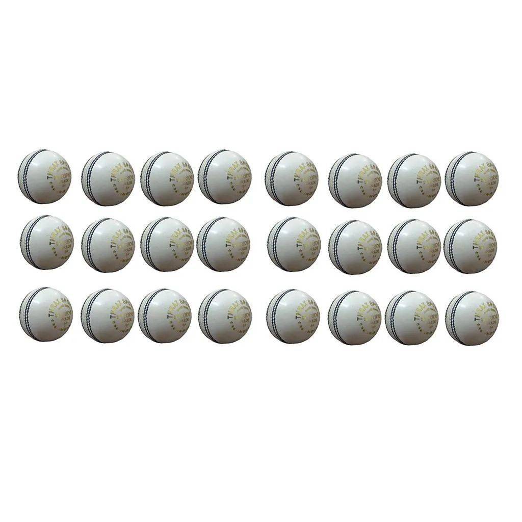 Thrax Stride White Cricket Balls 24 Ball Set