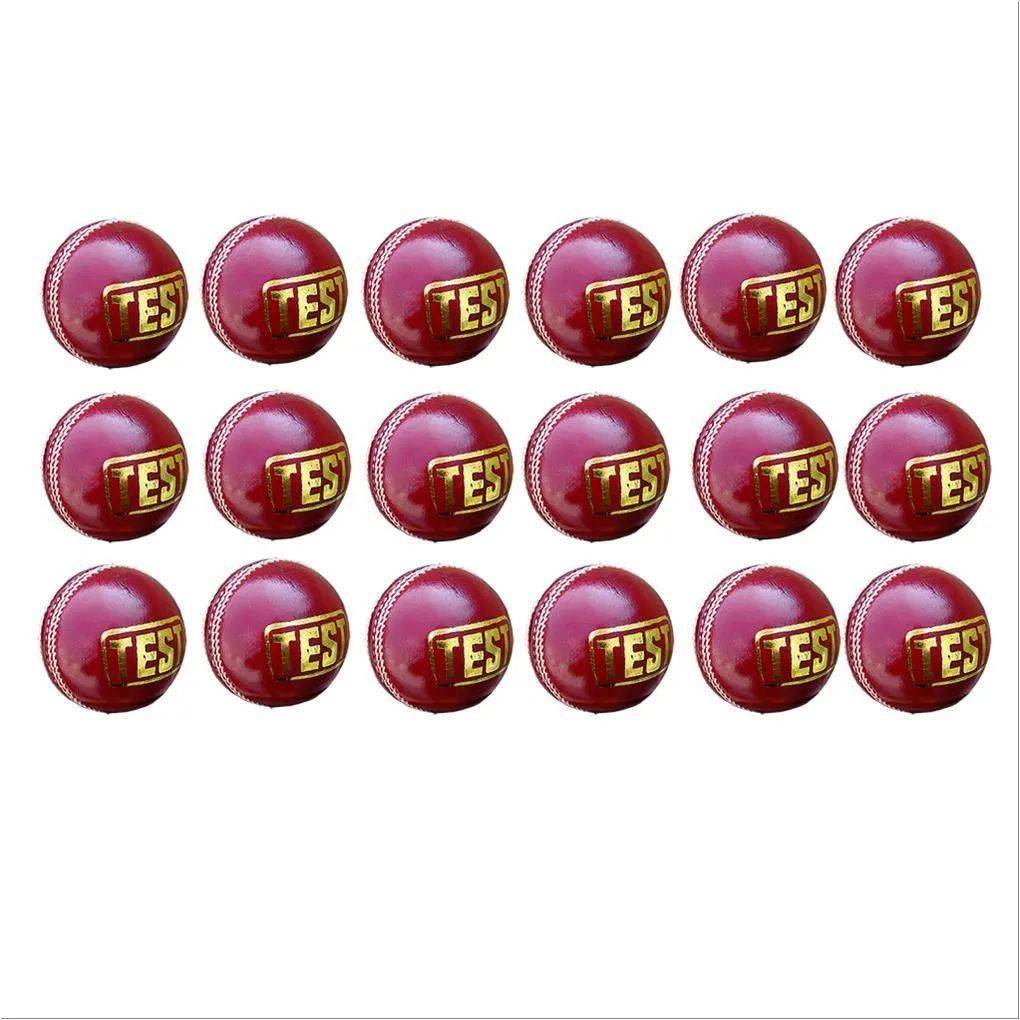 Thrax Test 6 Wire Red Cricket Ball 18 Ball Set