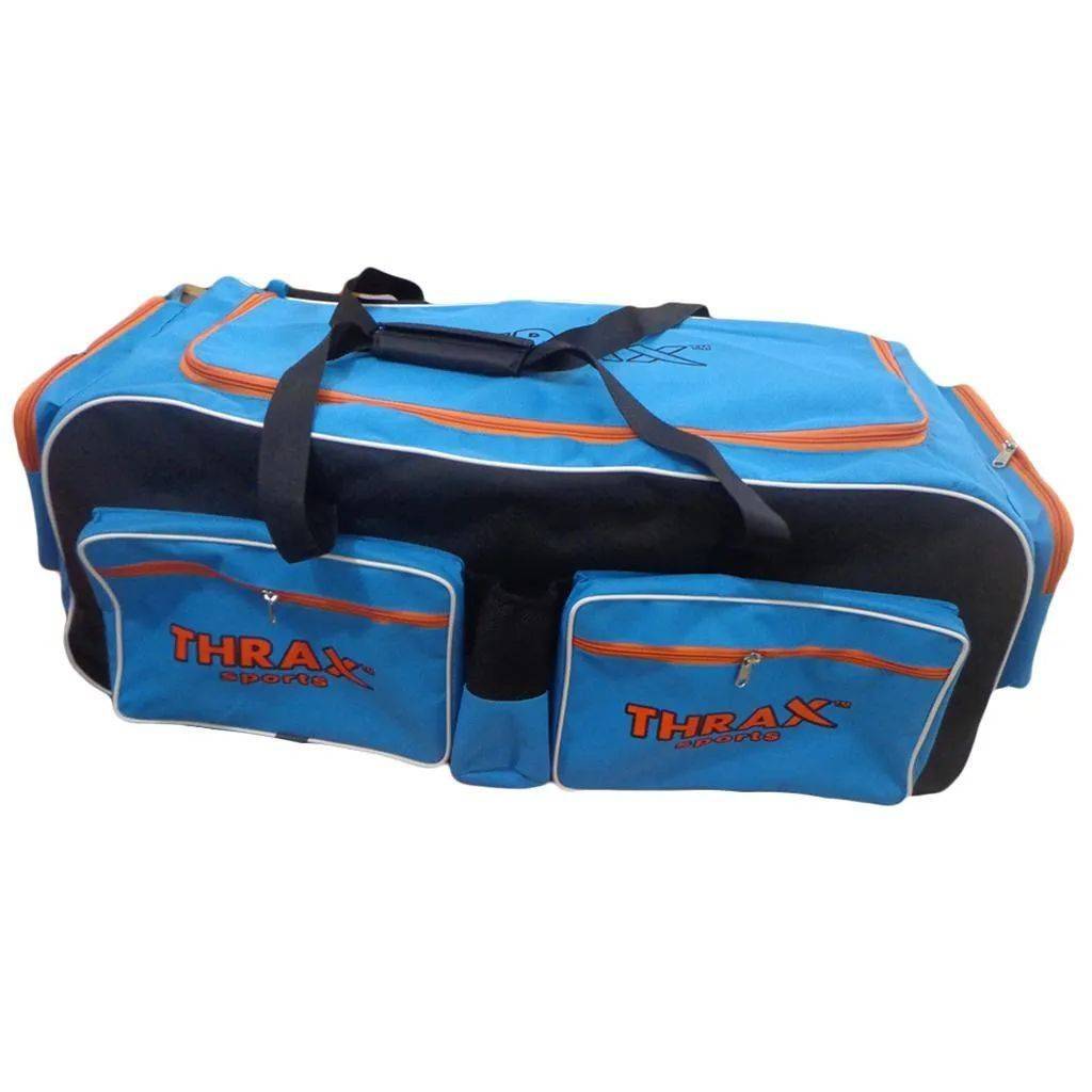 Thrax Duro 11 Wheel Cricket Kit Bag Blue and Black