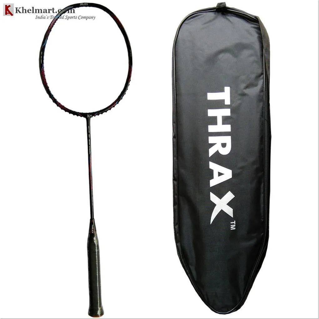 Thrax Astra 381 Mega Strong 85Gms weight 38 LBs tension Badminton Racket Without String