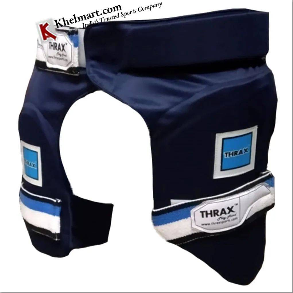 THRAX Thigh Guards Combo Blue Left Hand