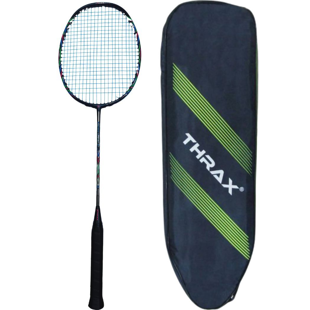 Thrax Airstrike Xpower 75 Badminton Racket 75 gm 38 Lbs (Strung Racket)