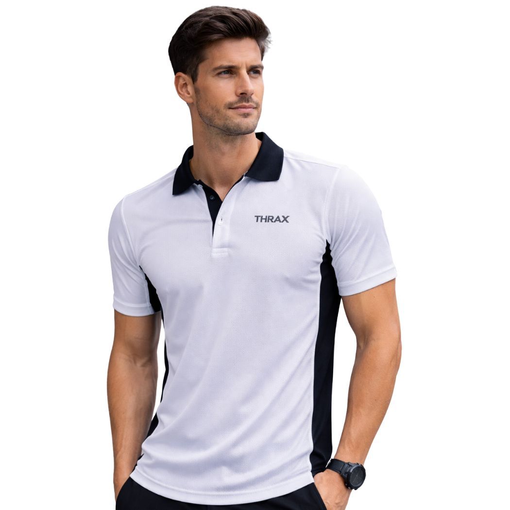 Thrax Badminton T Shirt Black and White Size Small