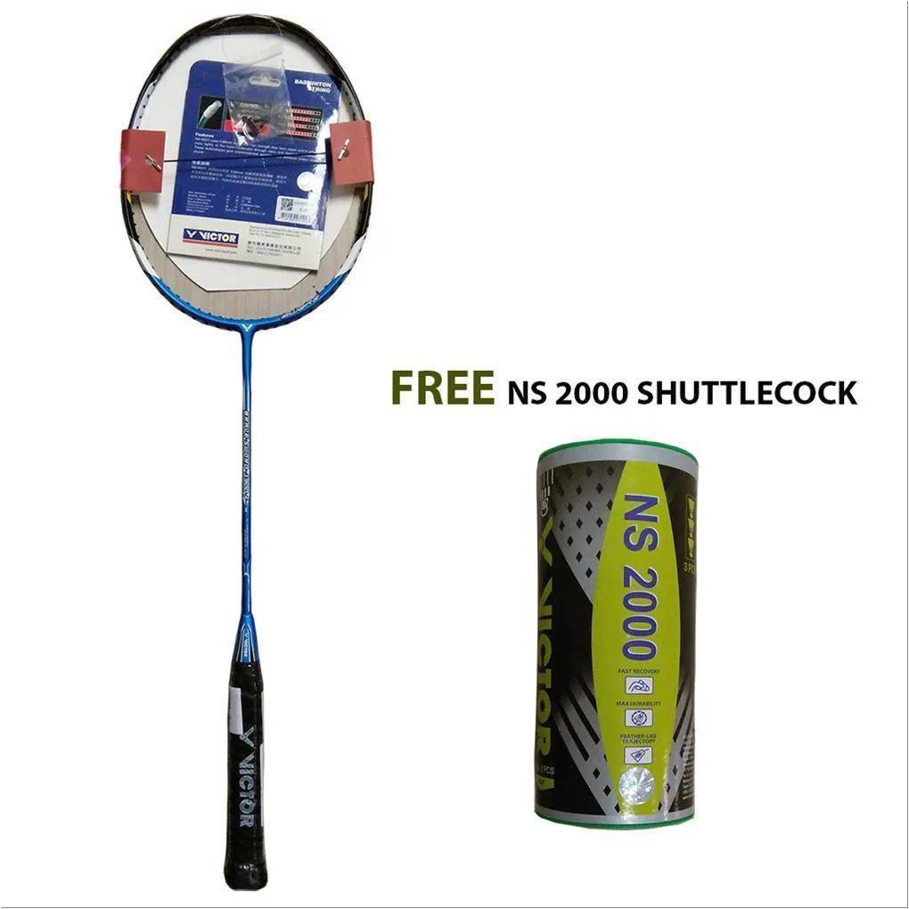 Victor Brave Sword 1900 Badminton Racket Free NS 2000 Shuttlecock