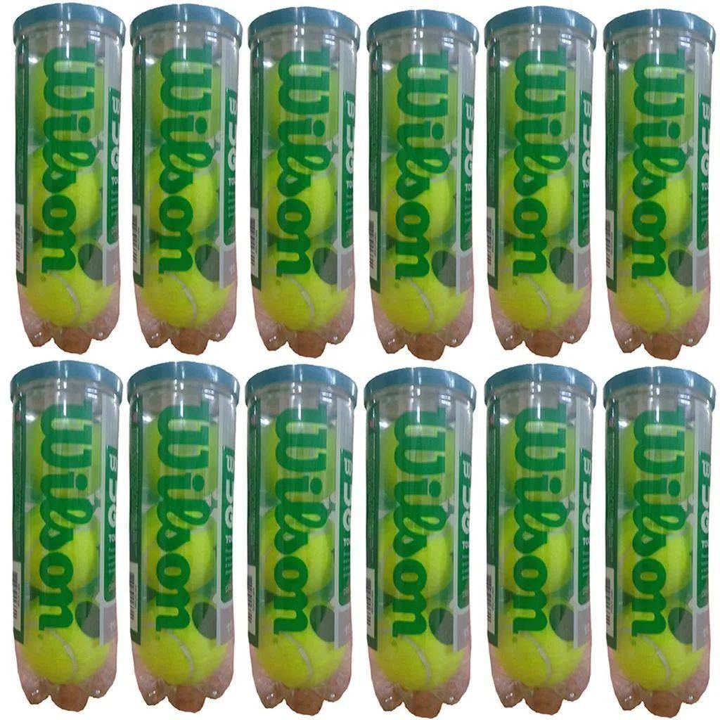 Wilson US Open Tennis Ball 12 Cans Green