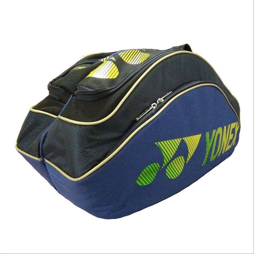 YONEX SUNR WB01TG BT6 S Badminton Kit Bag Black and Navy Blue