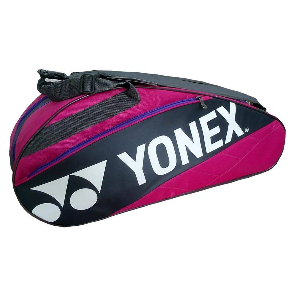 YONEX SUNR 7626TG BT6 Badminton Kit Bag Pink and Grey