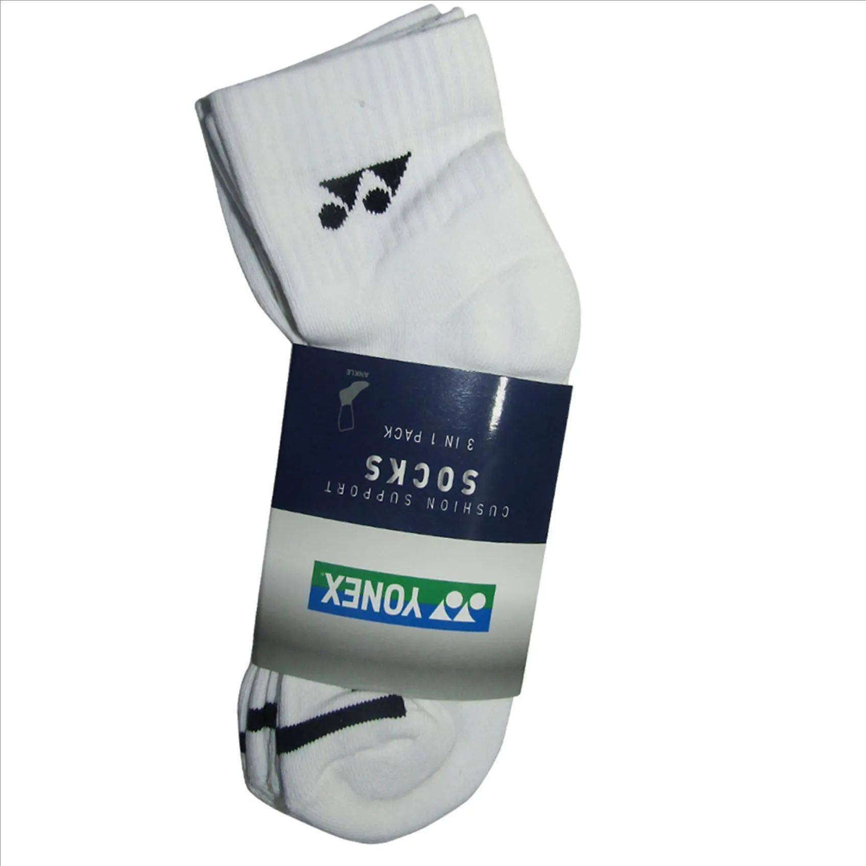 Yonex SKS SIS 2160A Ankle Badminton Socks - Set of 3-Assorted color