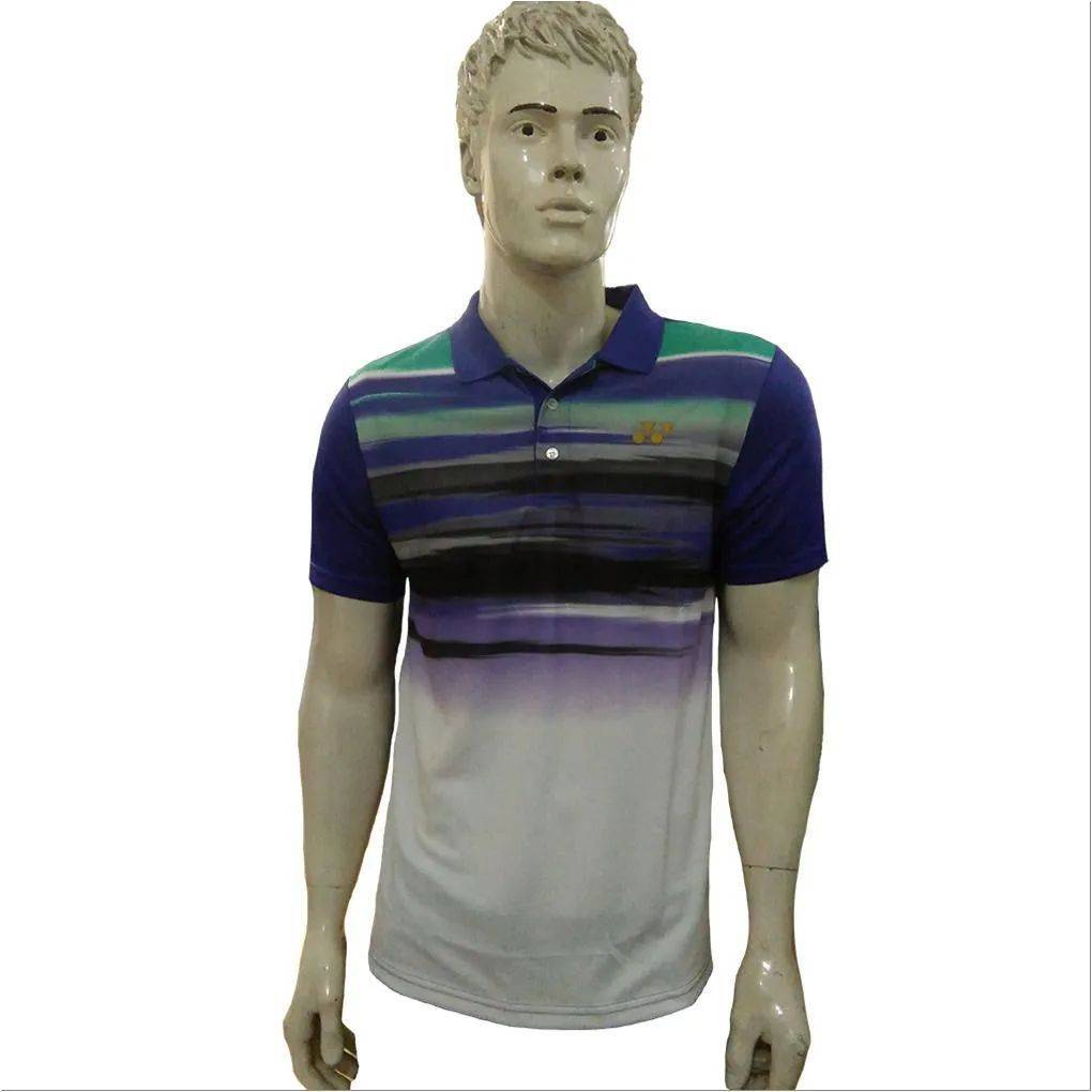 YONEX PM 19 649 26B16 S Badminton T Shirt Royal Blue Color Neck Size XL