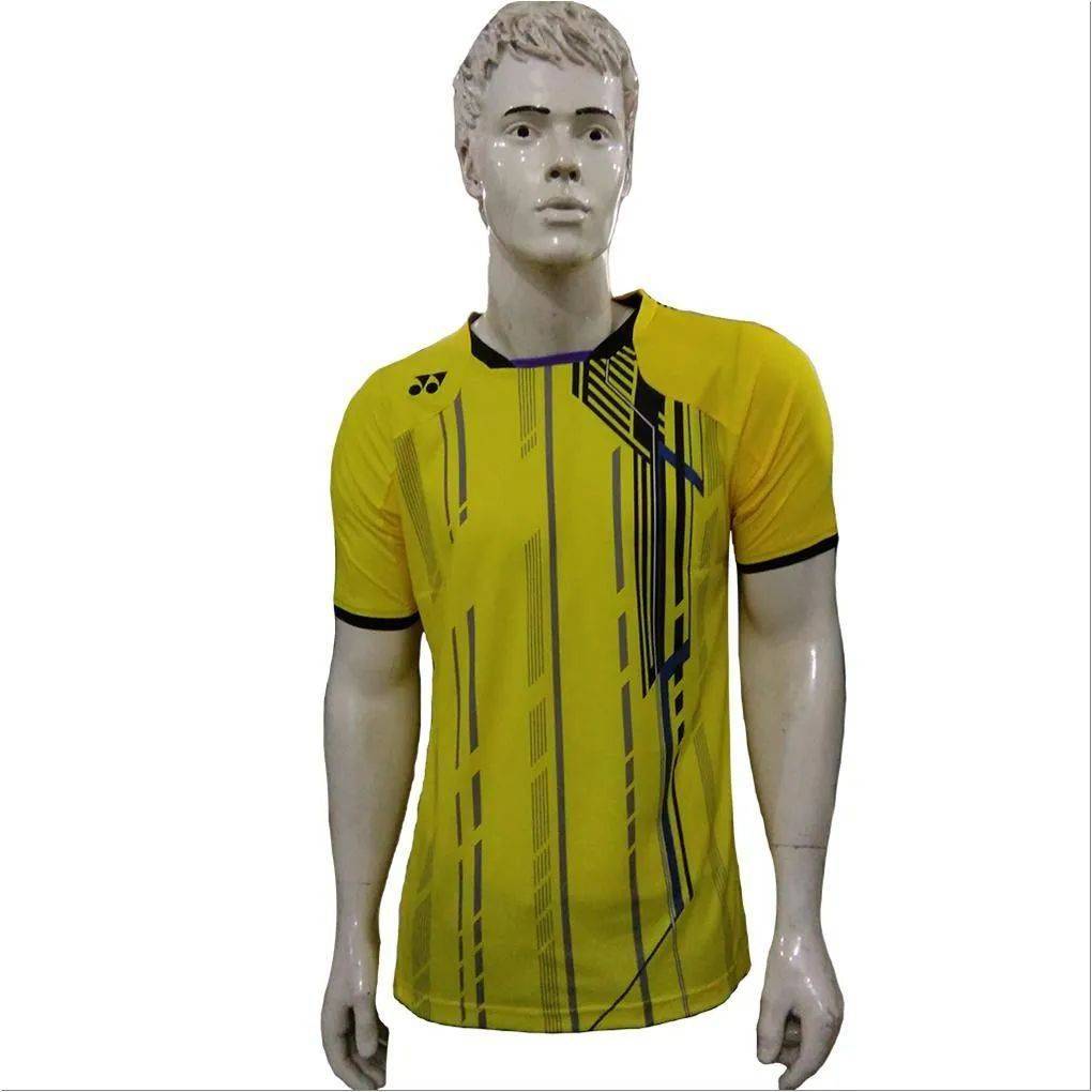 YONEX TS 12098EX Mens Crew Neck Badminton T Shirt Shine Yellow Size Large