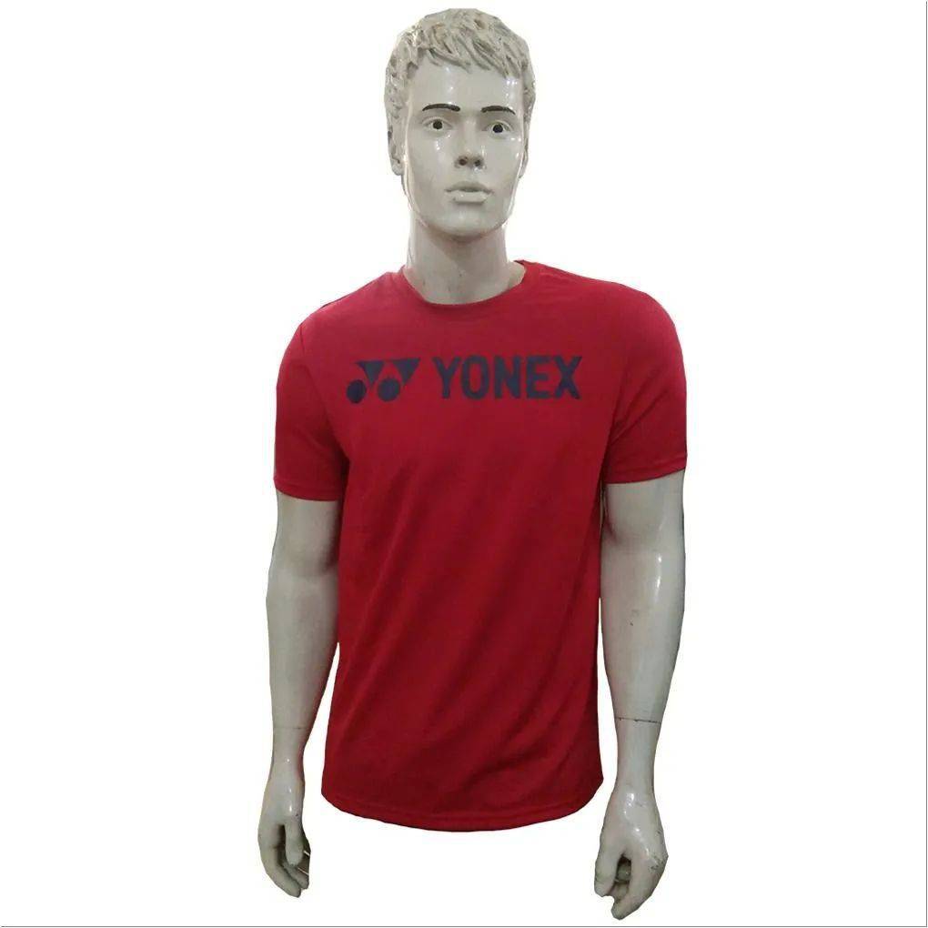 YONEX RM S092 741 IN 17816 S Badminton T Shirt Ribbon Red Round Neck Size Medium