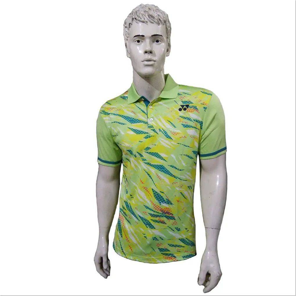 YONEX PM G017 852 27 T16 S Badminton T Shirt Colar Neck with Half Sleeves Size Large