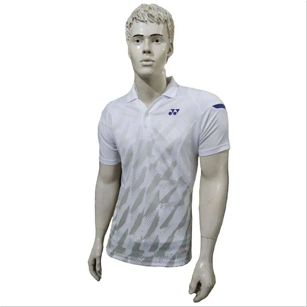 YONEX PM G017 12116  27 B16 SR Badminton T Shirt Colar Neck with Half Sleeves Size Medium