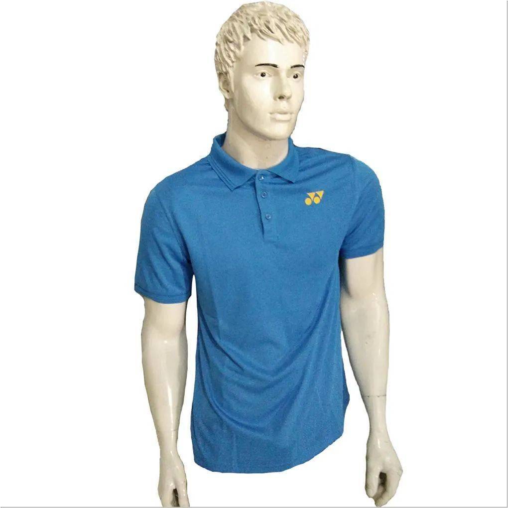YONEX PM S092 783 278B16 S Badminton T Shirt Brilliant Blue Color Neck Size Large