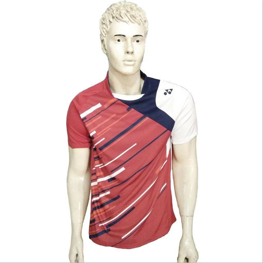 YONEX RM 92 12088 26TG16 SR Badminton T Shirt Red Round Neck Size XL