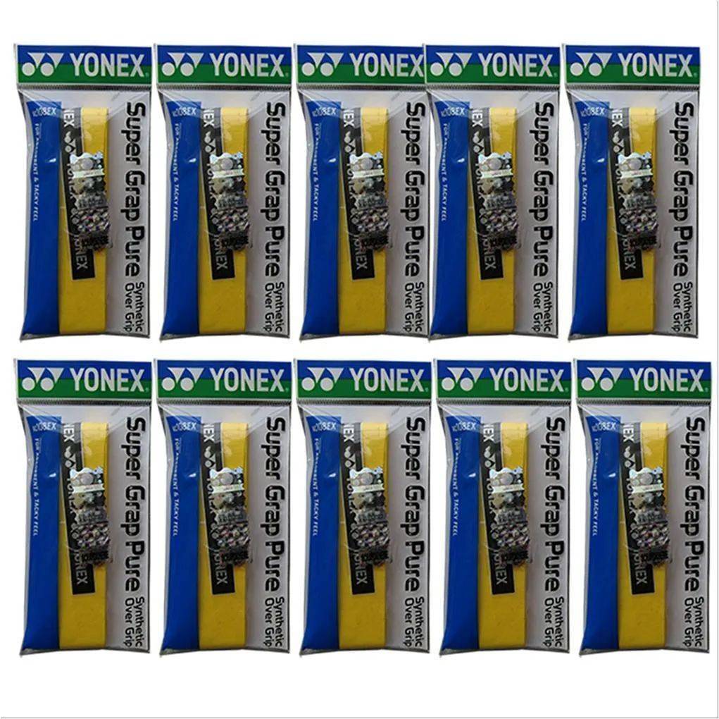 Set of 10 Yonex AC108EX Super Grap Pure Badminton Grip