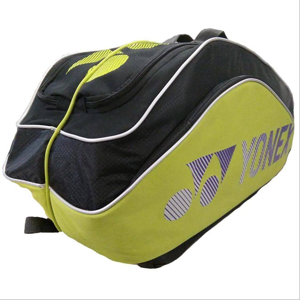 YONEX SUNR WB01TG BT6 S Badminton Kit Bag Black and Neon Green