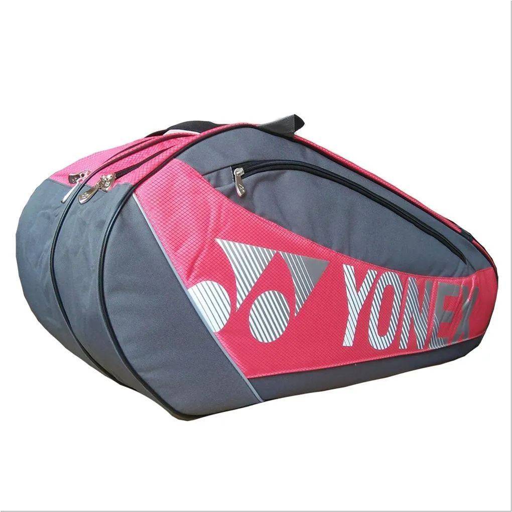 YONEX Sunr 5726 TK BT6 SR Badminton Kit Bag Grey and Rose Pink