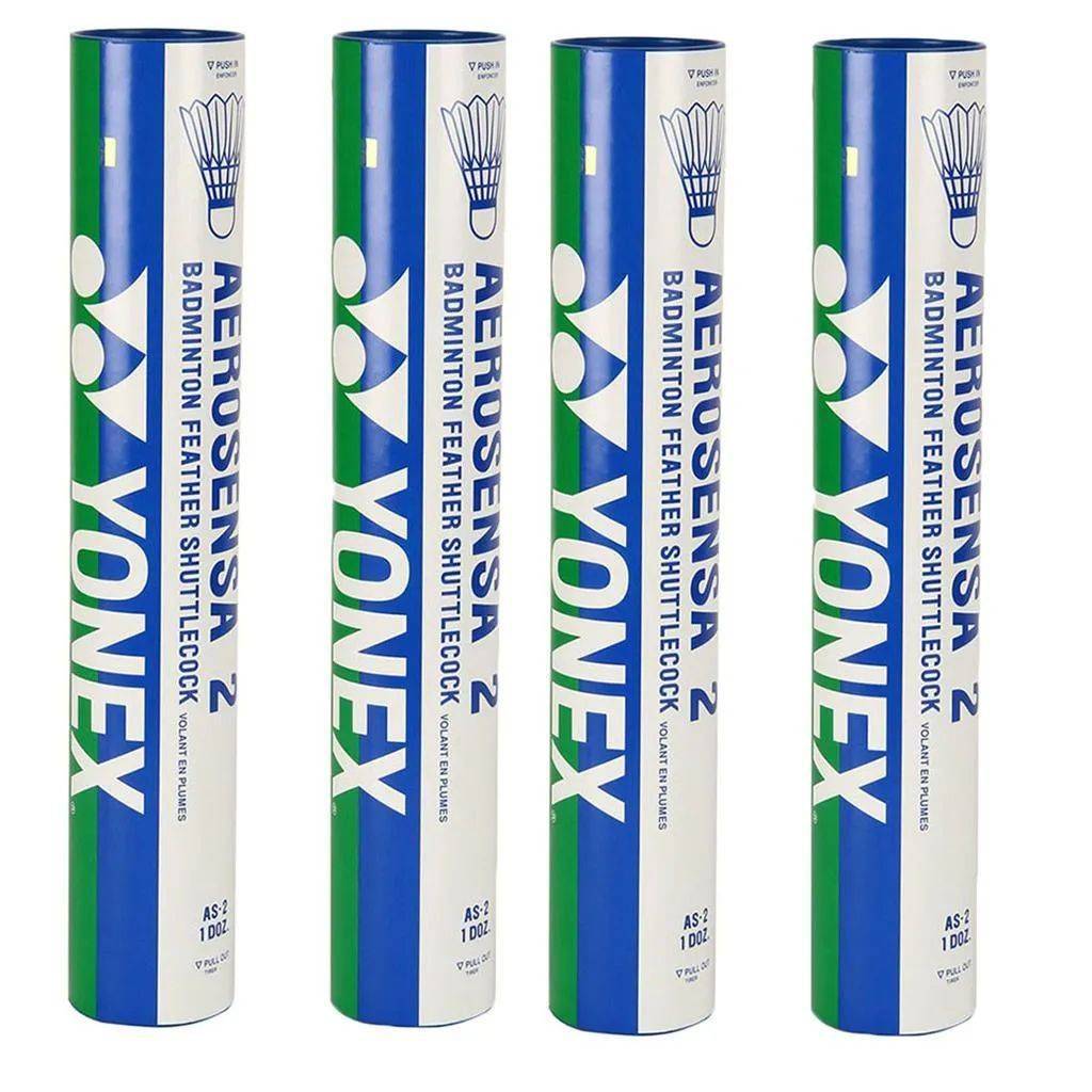 YONEX AS2 (Aerosensa 2) BADMINTON FEATHER SHUTTLECOCK 4 Boxes