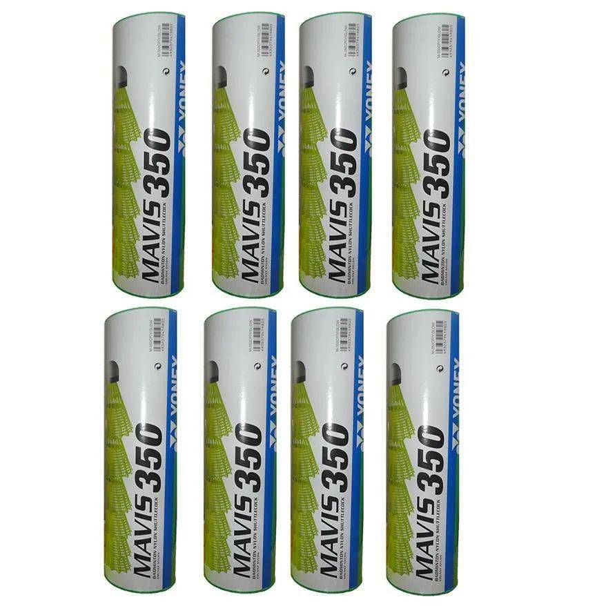 YONEX Mavis 350 Nylon Shuttlecock 8 Boxes (Green cap)