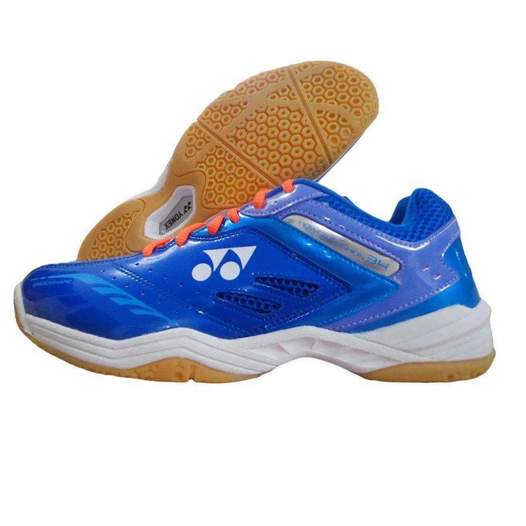 Yonex Power Cushion SHB 34EX Badminton Shoes (Blue and Purple)