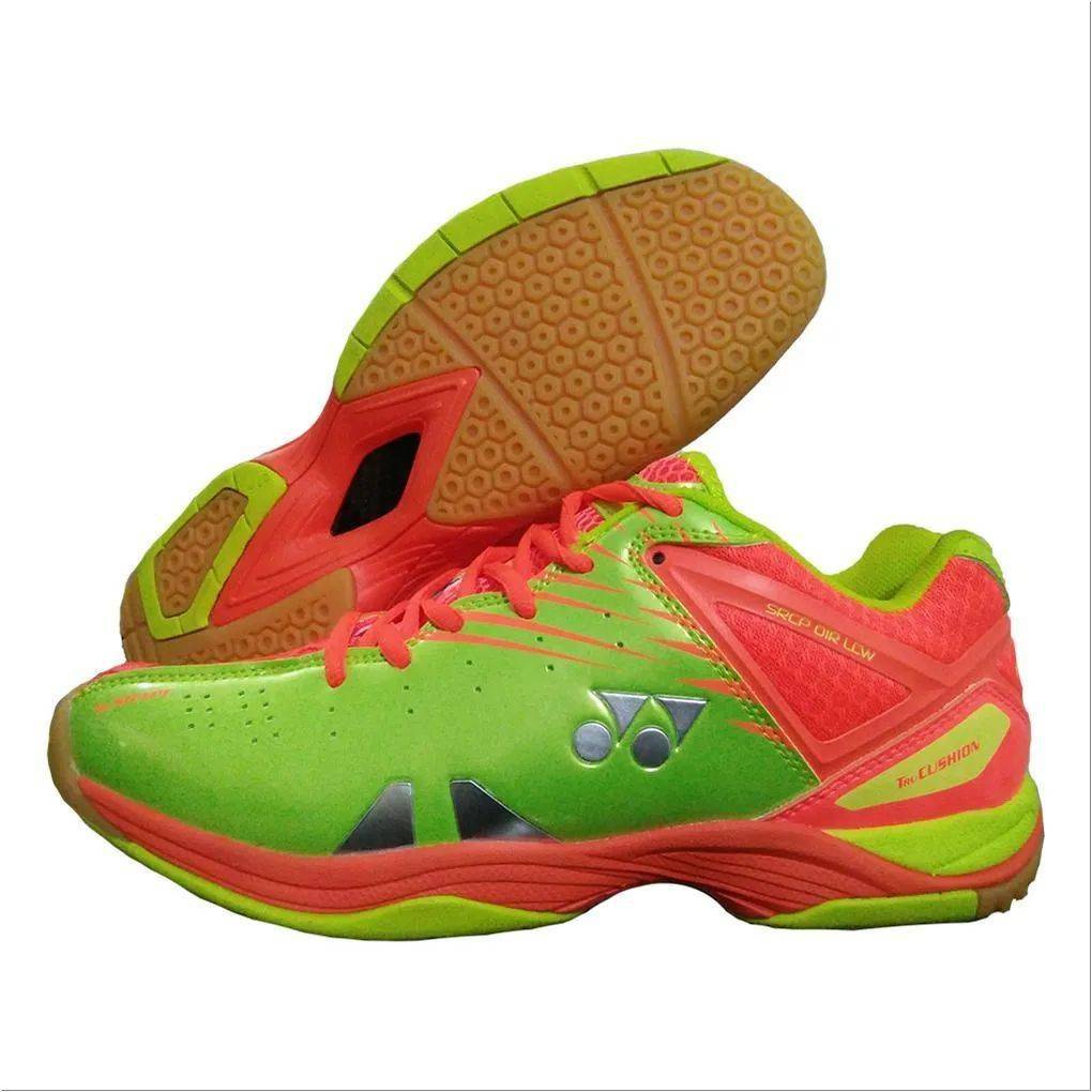 Yonex SRCP 01R LCW Badminton Shoes Orange and Lime Green