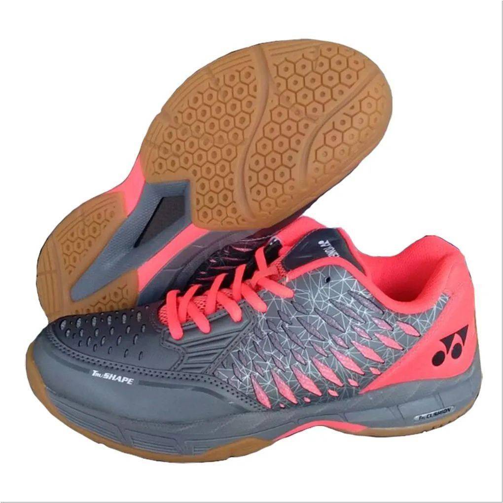 Yonex Court ACE Matrix Badminton Shoes Gray and Red