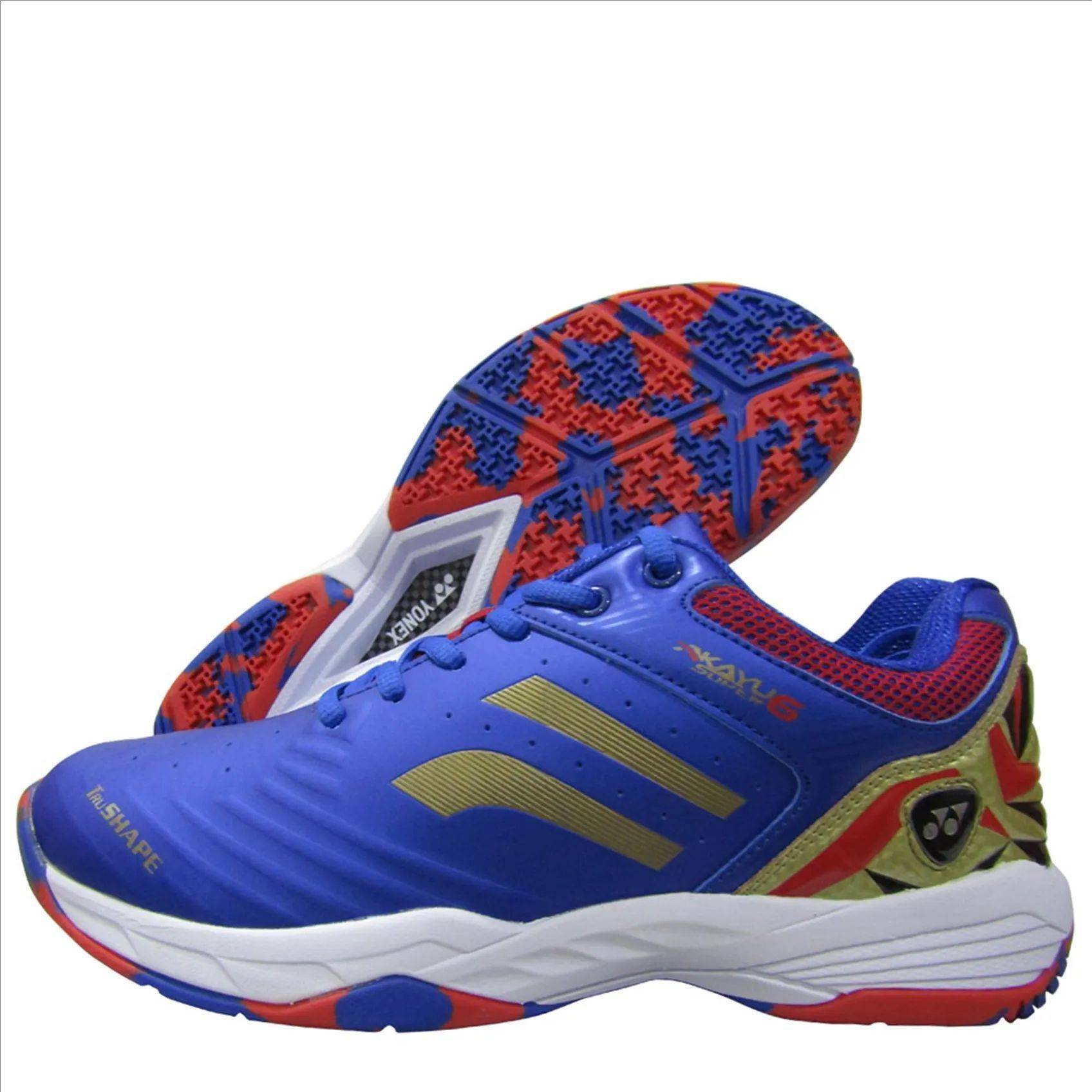 Yonex Akayu Super 6 Classic Blue Midnight Navy and Gold Badminton Shoes