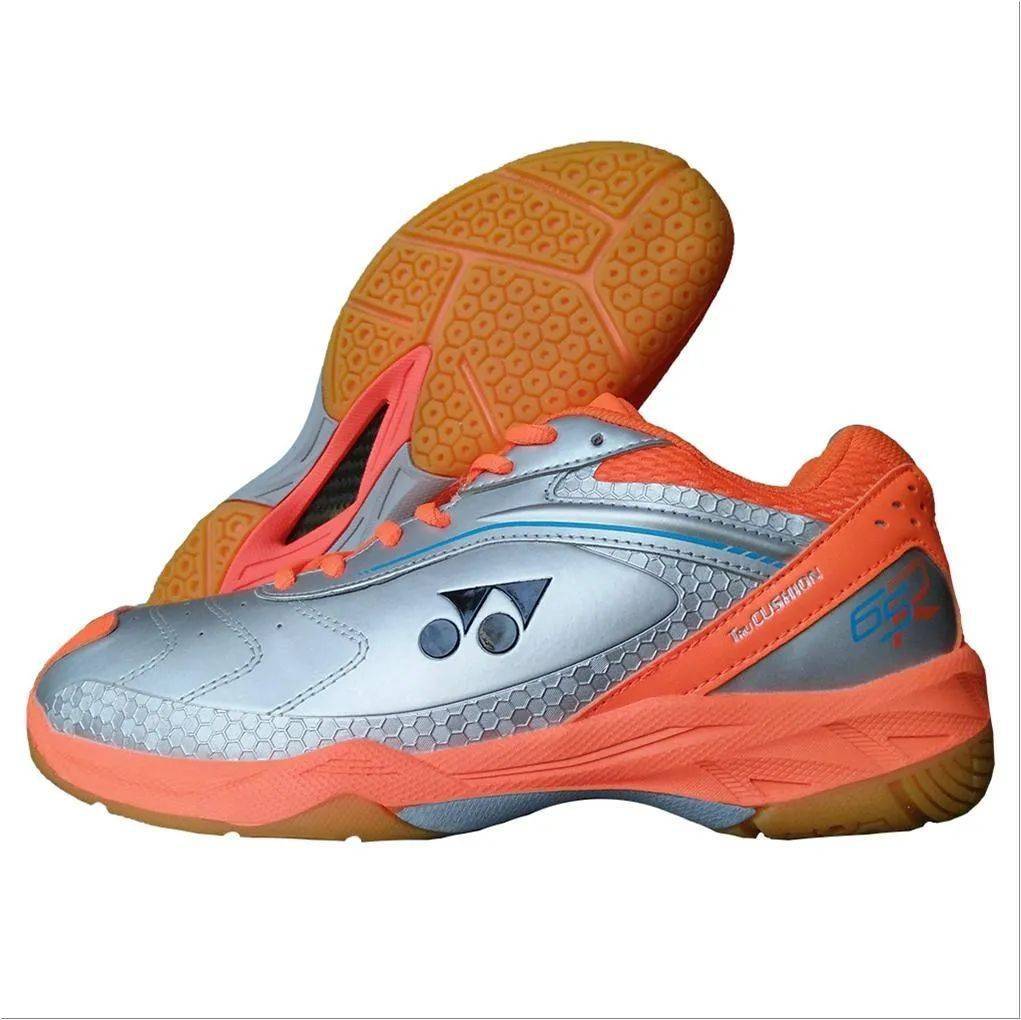 Yonex Tru Cushion SRCR 65R Badminton Shoes Silver and Orange