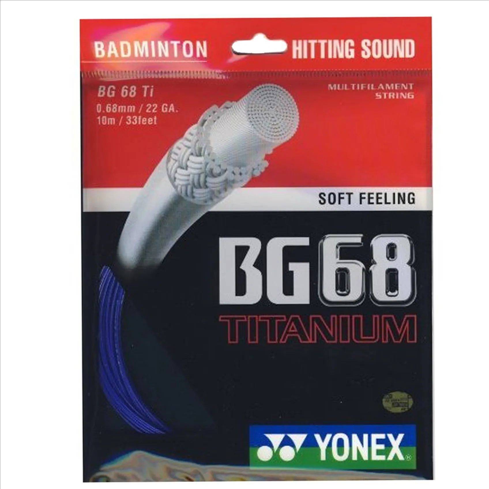 Yonex BG 68 Ti Badminton Racket String 2 Sets
