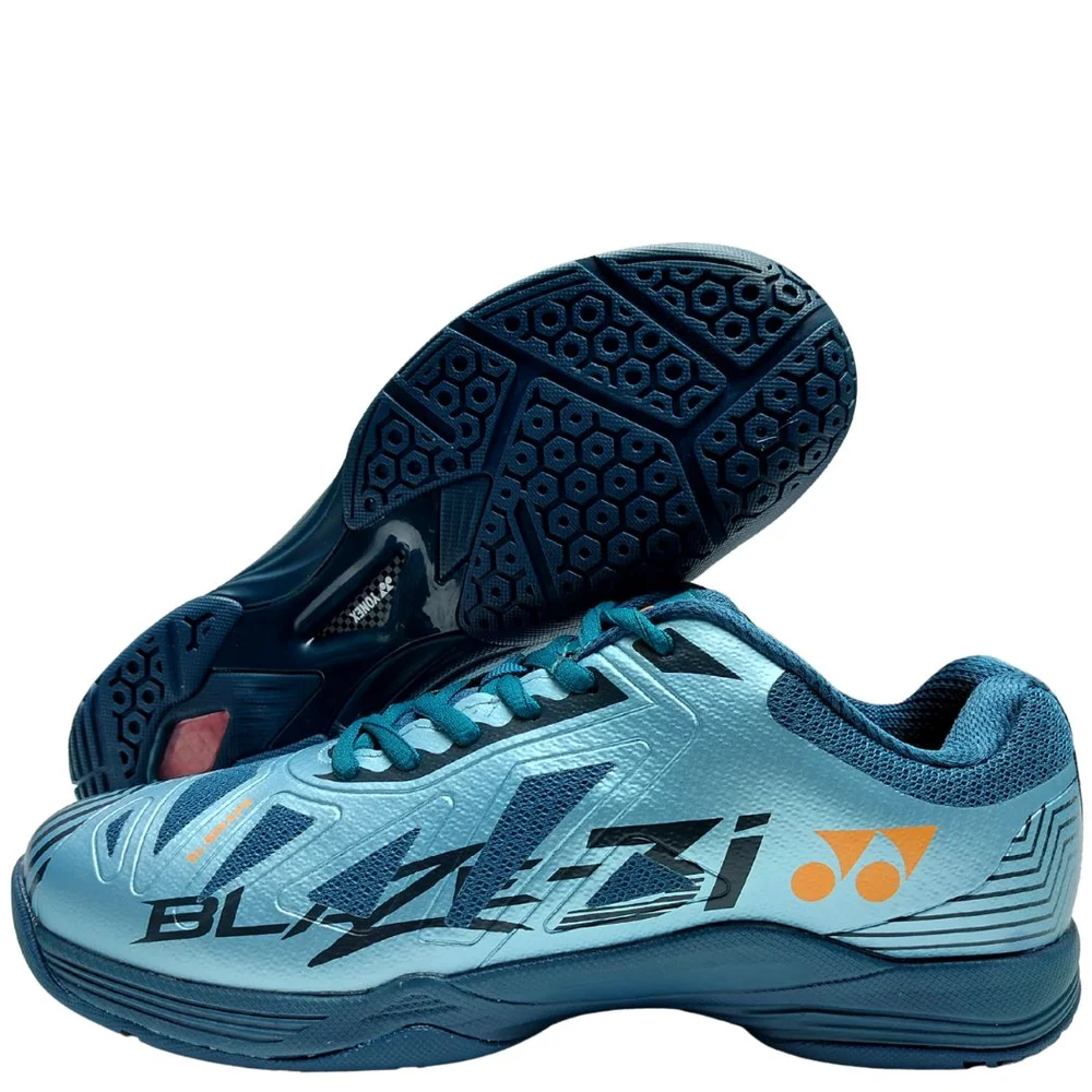Yonex Blaze 3i Badminton Shoes Crystal Teal Hyper Orange