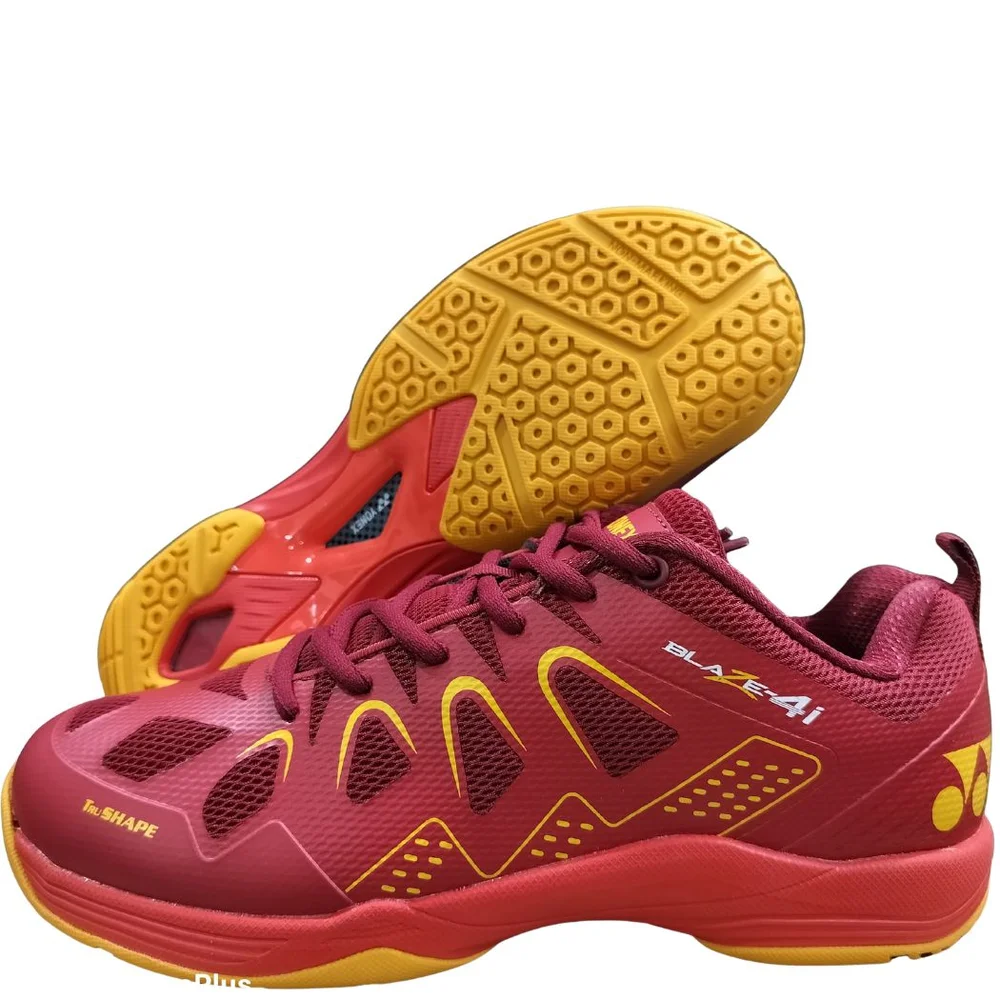Yonex Blaze-4i Badminton Shoes Colour Red Yellow