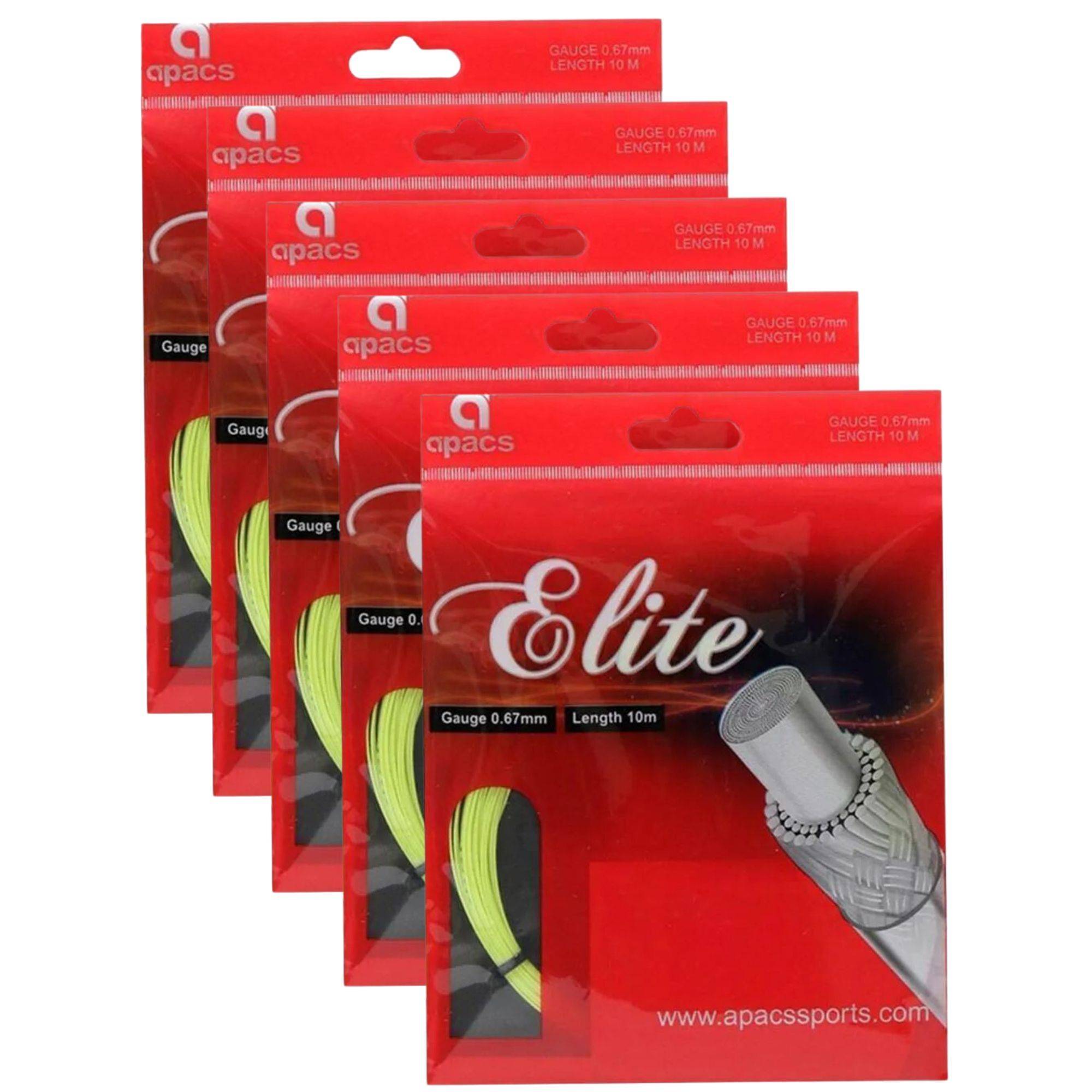 Apacs Elite Badminton String Set of 5