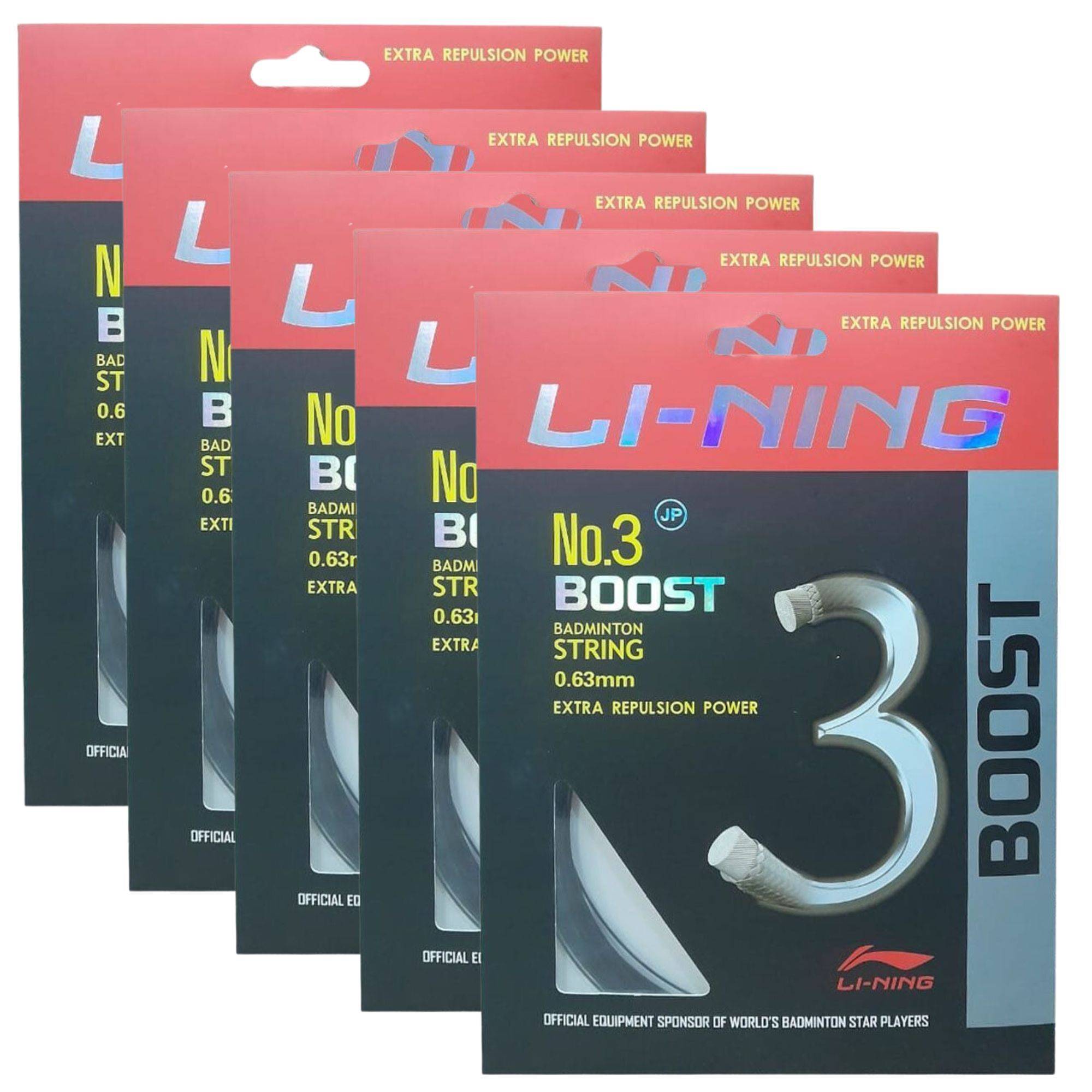 LiNing Boost No. 3 Badminton String Set Of 5