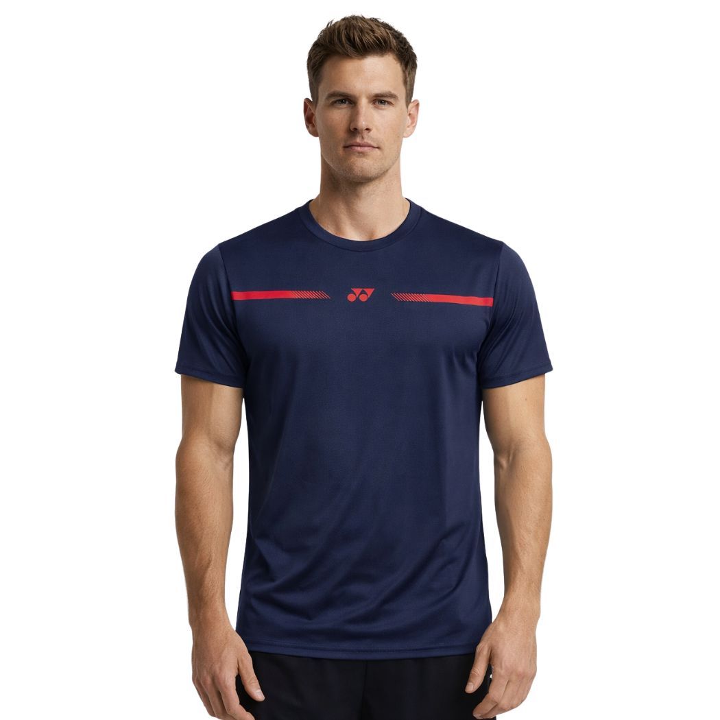 Yonex RM-H036-2529-EASY23-S  Badminton T-shirt Mens Round Neck Preriot Blue Large Size