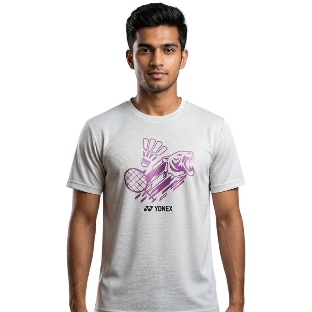 Yonex RM-S092-3367-INDOPN26-S Badminton T Shirt Glacier Gray Colour