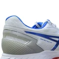 Asics 350 Not Out FF  Leather Full Spike Cricket Shoes White Tuna Blue