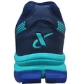 Thrax Hoop Cricket Rubber Stud Cricket Shoes White Blue Sea green