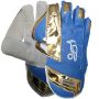 Kookaburra Kahuna Players Wicket Keeping Gloves Blue and Gold