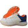 Thrax Aello Series Spike Cricket Shoes White Orange