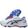 Asics Speed Menace FF Spike Cricket Shoes White Tuna Blue 