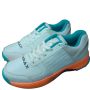 Thrax Hoop Cricket Rubber Stud Cricket Shoes White Blue Orange