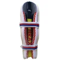Thrax Ultra Light Molded Batting Pads Color White (Yellow Red Backside) (Mens Size Right And Left handed)